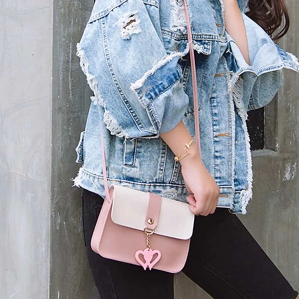 Heart Charm Crossbody Bag - Picture 2 of 7